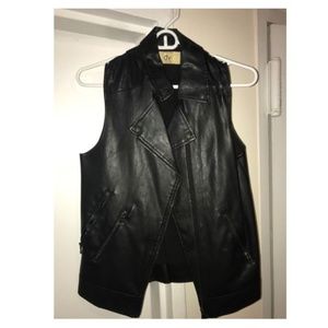 Dolce Vita Black Leather Vest